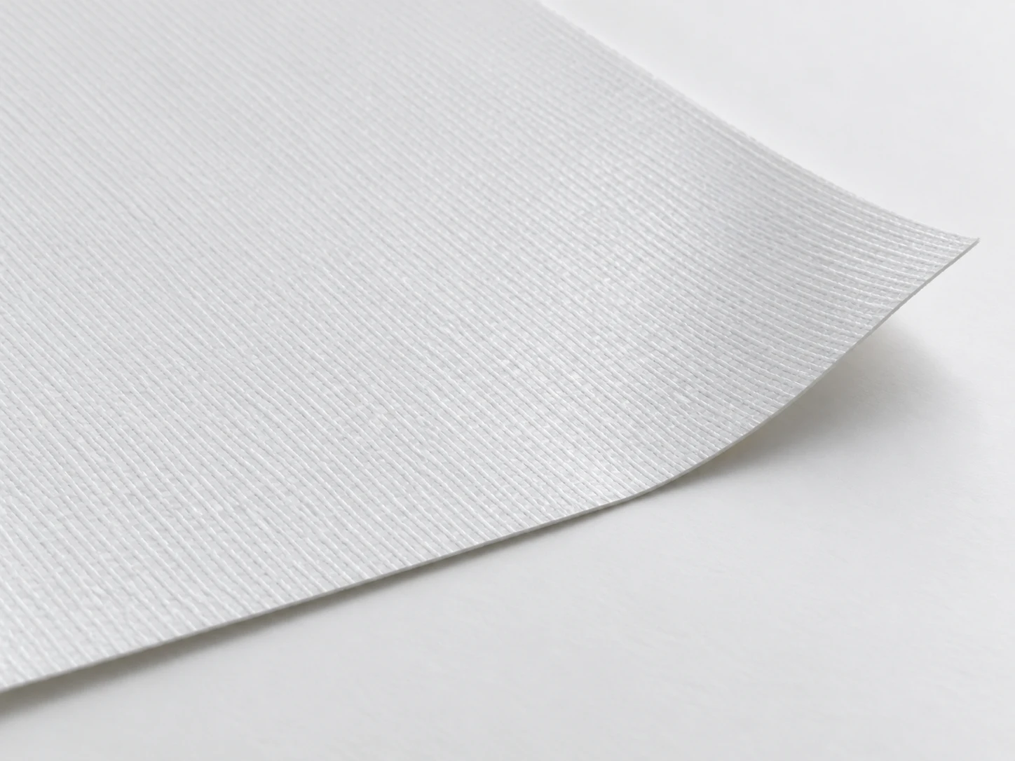 Illustration de matière : bâche PVC blanche mate, sans finition ni accessoires