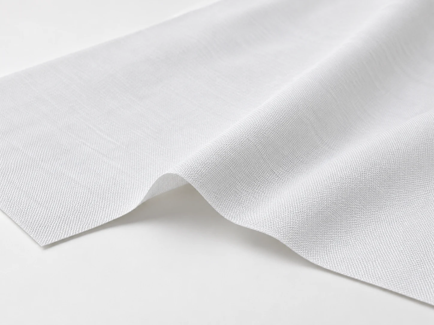 Illustration de matière : textile polyester blanc mat pour rétroéclairage, sans cadre